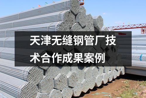 天津无缝钢管厂技术合作成果案例